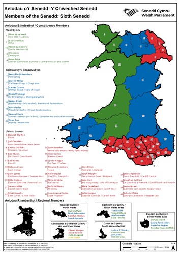 Members of the Sixth Senedd