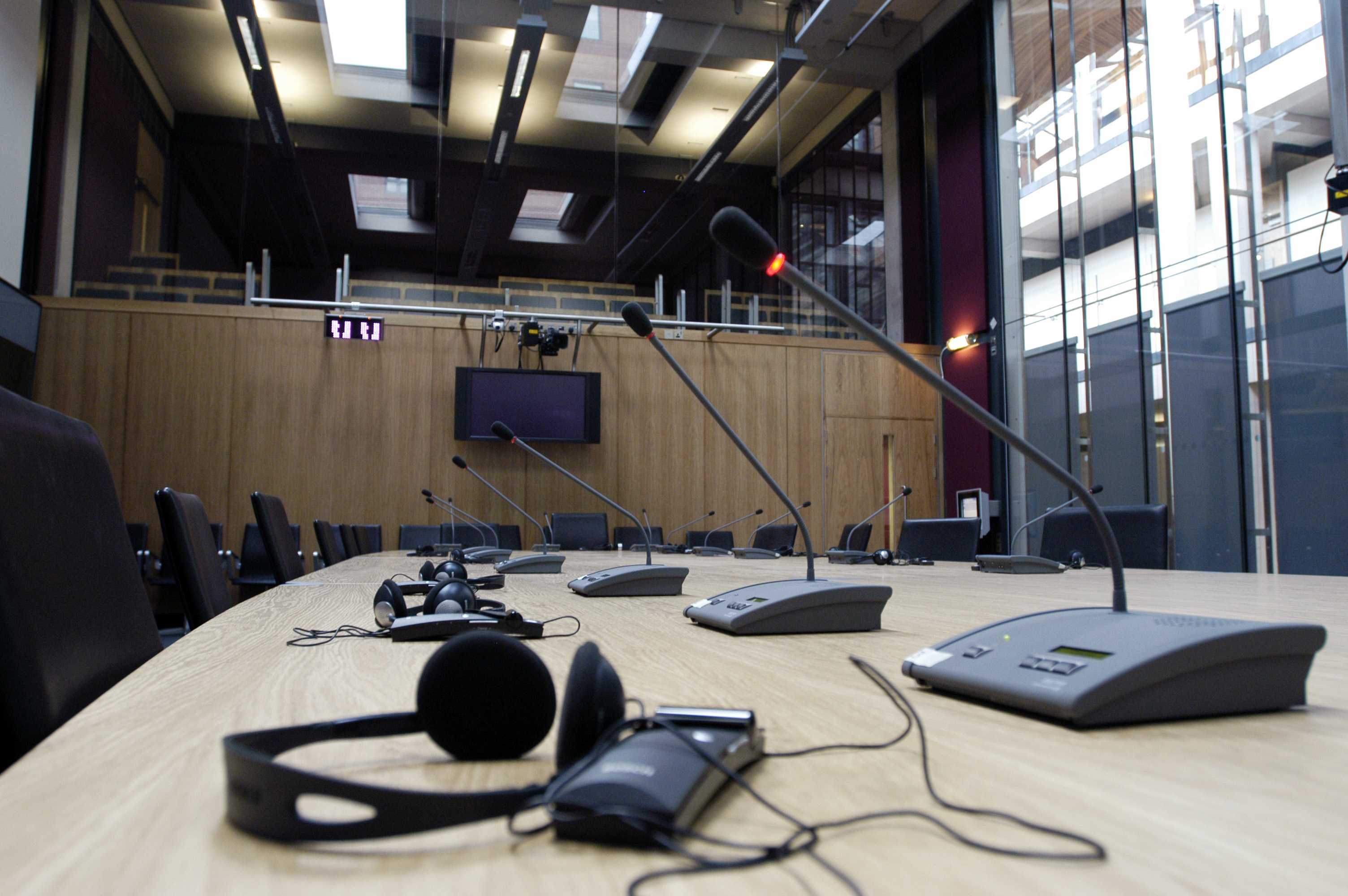 This is a picture of an Assembly Committee room.